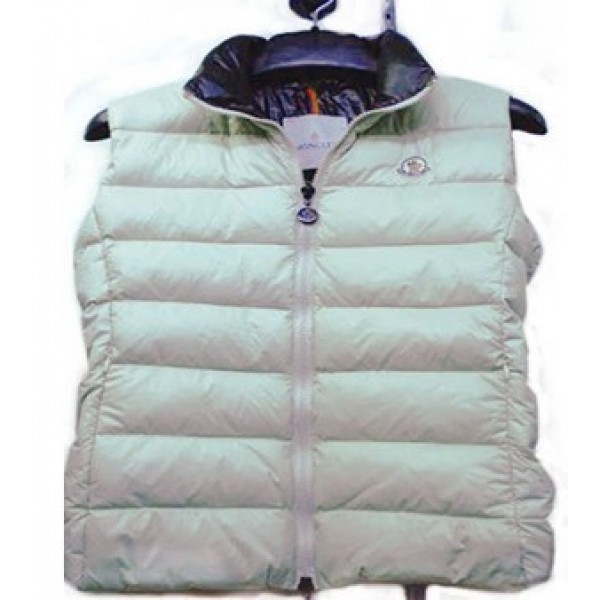 Moncler Uomo Giù Gilet bianco Presa M48
